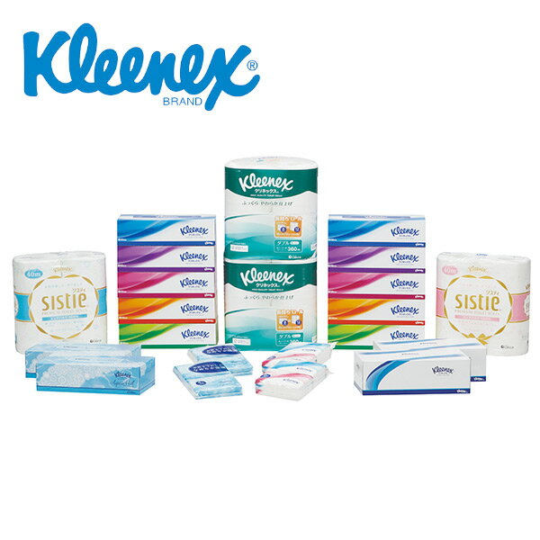 クリネックス 詰め合わせ ギフトセット ティッシュペーパー トイレットペーパー ティッシュ ティシュー ポケットティッシュ ダブル ギフト プレゼント 贈り物 ...