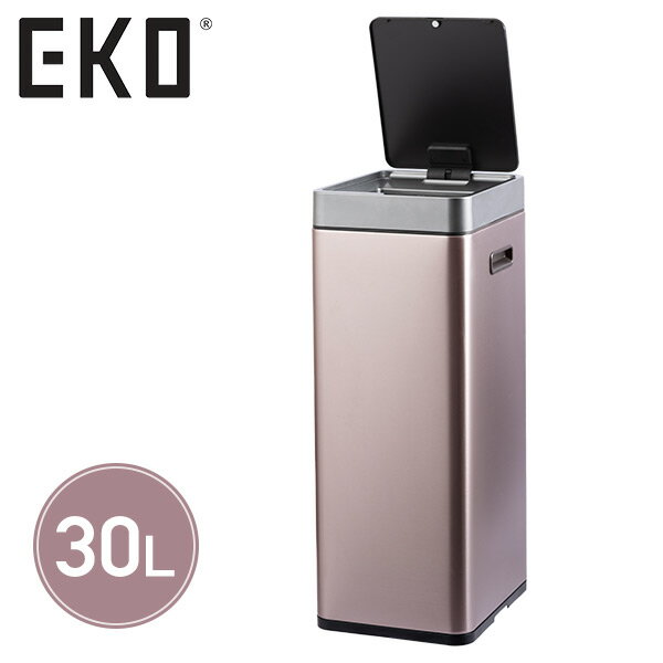 YAMAZENのセンサー式開閉 EKO ゴミ箱 30L ミラージュ スリム センサービン EK9270RGMT-30L シャンパン ごみ箱 ダストボックス 自動開閉 センサー 充電式 USB 蓋 ふた 30リットル ステンレス おしゃれ スタイリッシュ 省電力 キッチン EKO JAPAN(インテリア雑貨)