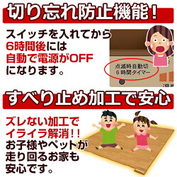 山善(YAMAZEN)フローリング調防水ホットカーペット(ラグサイズ1.6畳タイプ)YZC-162FLナチュラルブラウン