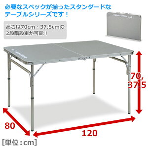 折りたたみ テーブル 折りたたみテーブル フォールディングテーブル(幅120奥行80) YAT-1280 レジャーテーブル 折りたたみデスク キャンプ アウトドア キャンプ用品 山善 YAMAZEN キャンパーズコレクション 通販格安セール情報 楽天 通販