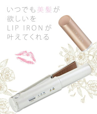 【正規代理店】リップアイロン (LIP IRON) USB充電式 コードレスヘアアイロン海外兼用 DS058 ヘアアイロン ヘアーアイロン コテ ストレートアイロン ストレートヘアアイロン KINUJO 【送料無料】