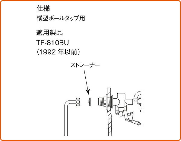 横型ボールタップ用 ストレーナー PK-26-...の紹介画像3