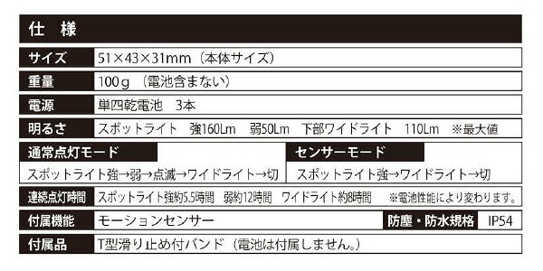 ヘッドライト 乾電池式 防塵防水仕様 160ルーメン モーションセンサー付属 MB-B270WS ヘッドランプ 作業灯 釣り 防水 アウトドア 登山 防災 災害対策 モブリロ 通販格安セール情報 楽天 通販