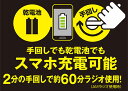 【P5倍 4/30 9:59迄】 10年長期保管可能 手回し充電ラジオ AM/FM/ワイドFM YTM-R100 手回し充電ラジオライト 手回しラジオ 防災ラジオ 災害ラジオ 備蓄ラジオ スーパーキャパシタ 手回し充電器 山善 YAMAZEN キュリオム Qriom 【送料無料】 3