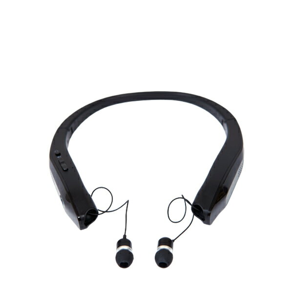 ネックスピーカーBluetooth2WAYネックイヤホンイヤホン&スピーカー(1台2役)QNS-808ワイヤレスウェアラブルヘッドホン超軽量高音質重低音長時間再生iphoneandroid在宅リモートワークテレワーク山善YAMAZENキュリオム【送料無料】