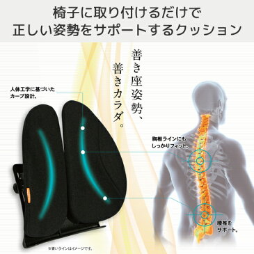 ランバーサポート 腰当 腰椎サポートクッション 座善 The Zen KS-625242 パソコンチェア オフィスチェア クッション 【送料無料】