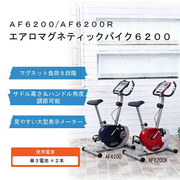 【枚数限定クーポン利用で 22,705円】エアロマグネティックバイク＆フロアマット お買い得セット AF6200/EXP100 エクササイズバイク フィットネスバイク マット付 在宅 運動不足解消 アルインコ ALINCO 【送料無料】