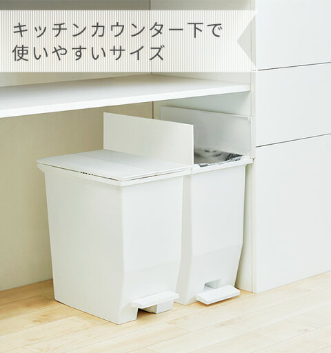 ダストボックス ゴミ箱 SOLOW ソロウ ペダルオープンツイン 20L GSLW001/GSLW002 ゴミ箱 ごみ箱 ふた付き キャスター付き ペダル式 分別 おしゃれ 省スペース 抗菌 ペダルペール キッチン 棚下 カウンター下 リス RISU