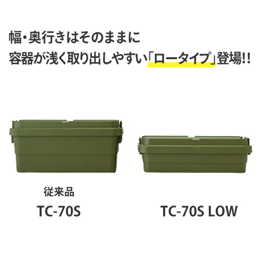 トランクカーゴ TC-70S LOW 40L 日本製 GHON155/GHON156/GHON157 座れる 収納ボックス 収納ケース コンテナボックス ハードケース ハードボックス 蓋付き ふた フタ おしゃれ リス RISU