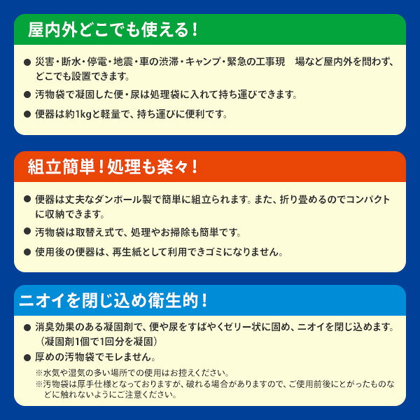 組立式 緊急簡易トイレ 汚物入れ 凝固剤 10個 KM-040 防災グッズ 防災用品 地震 災害 渋滞 簡易トイレ トイレ 小久保工業所 KOKUBO 【送料無料】 e-kurashi-10049809 くらしのeショップ サンプル画像3