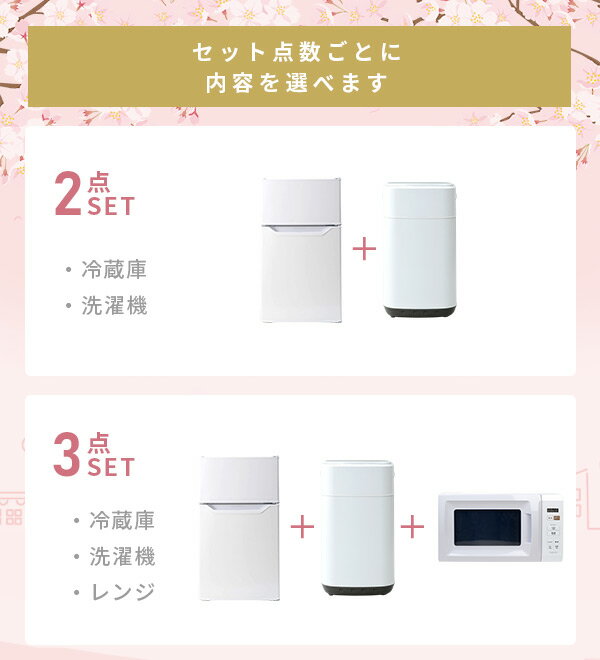 家電セット 一人暮らし 冷蔵庫 洗濯機 レンジ...の紹介画像2