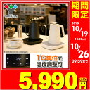 電気ケトル ケトル 0.8L 温度調節 温度設定 おしゃれ ...