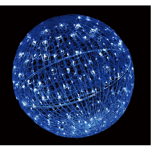 【代引き不可・在庫要問合せ】イルミネーションLEDクリスタルグローボールブルー（大）組み立て式【ACR-BALLBB】