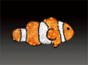 【代引き不可・在庫要問合せ】イルミネーションLEDクリスタルグローカクレクマノミ一体型【ACR-FISH-KU】