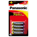 PANASONICアルカリ乾電池　単4×4B