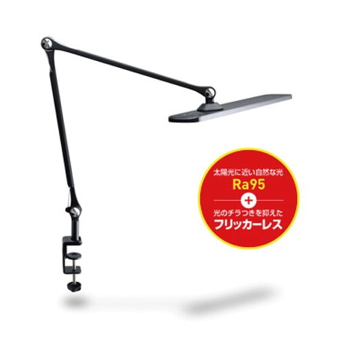 Rakuten - GENTOSジェントスLumixuxシリーズ　LEDデスクライト【DK-R190BK】3色調色＆無段階調光機能搭載　高演色（Ra95）LED