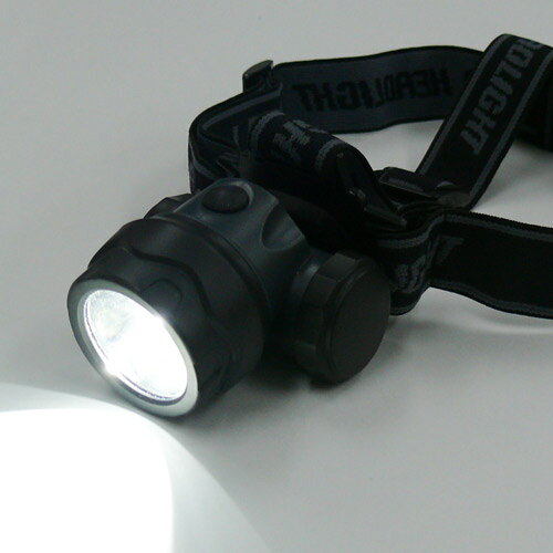 【IPX7・防水】LEDヘッドライトアクアヘッドライト プロ【KE-180】単4電池使用（別...