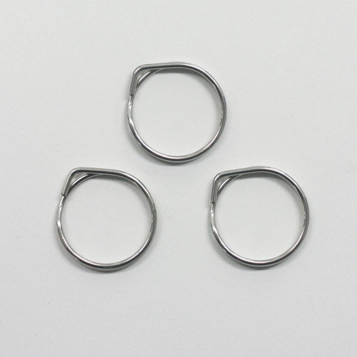 指や爪にやさしいキーリング　AP-32リング内径約20mm　3個入