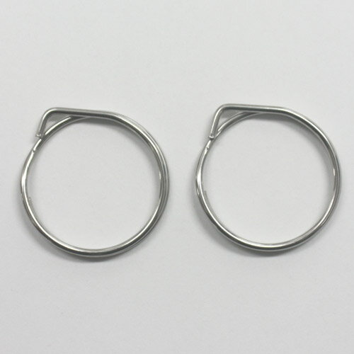 指や爪にやさしいキーリング　AP-34リング内径約30mm　2個入