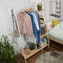 ハンガーラック 頑丈 ワイド棚付き おしゃれ アウトレット家具 アウトレット訳あり