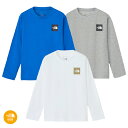 ノースフェイス キッズロングスリーブスモールスクエアロゴティー 子ども用 長袖 Tシャツ NTJ32357(4)