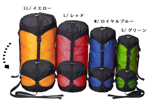 イスカ ウルトラライトコンプレッションバッグS 寝袋 シュラフ 圧縮パック 3391 e-lodge-2-10007324 ロッジ プレミアムショップ サンプル画像2