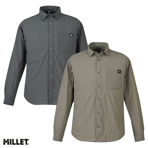 ミレー セムノウルトラライトロングスリーブシャツ メンズ 長袖 ボタンシャツ MIV02226
