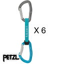 【お取寄せ】 ペツル ジンアクセス11cm(6本パック) クイックドロー カラビナ 【7/18現在メーカー在庫数】