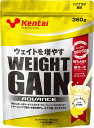 ケンタイ Kentai ウェイトゲイン アドバンス バナナラテ風味 360g ホエイ カゼイン トレーニング フィットネス たんぱく質 カーボ 炭水化物 K3121