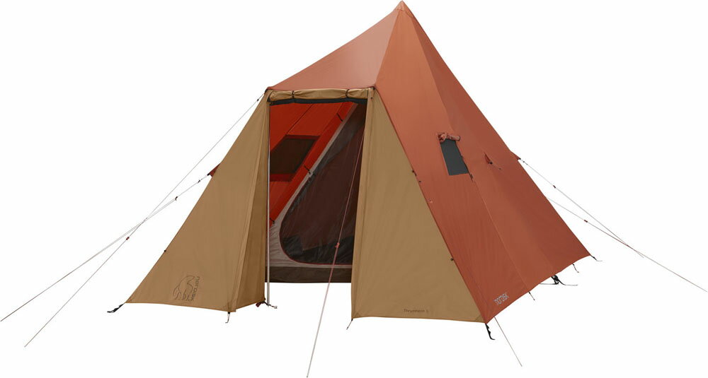  NORDISK ノルディスク アウトドア テント Thrymheim 5 PU ポールフリー ティピー型 キャンプ 換気 軽量 コンパクト フルオープン メッシュウィンドウ 122054
