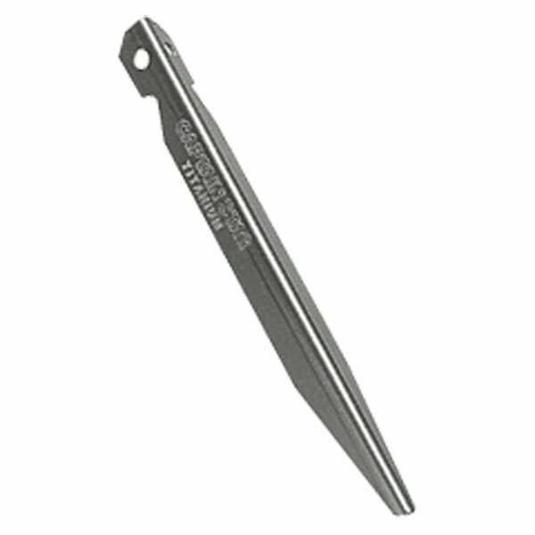 【25日限定 MAX3,000円OFFクーポン】 キャプテンスタッグ CAPTAIN STAG アウトドア チタンV型ペグ15cm M9722