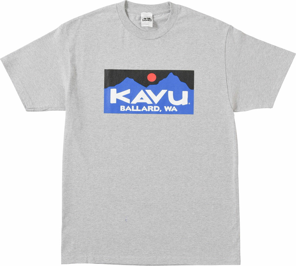 カブー　KAVU アウトドア バラードロゴTee Ballard Logo Tee メンズ 半袖 シャツ Tシャツ 夏 シンプル トップス キャンプ ロゴ ウェア 19821624 043