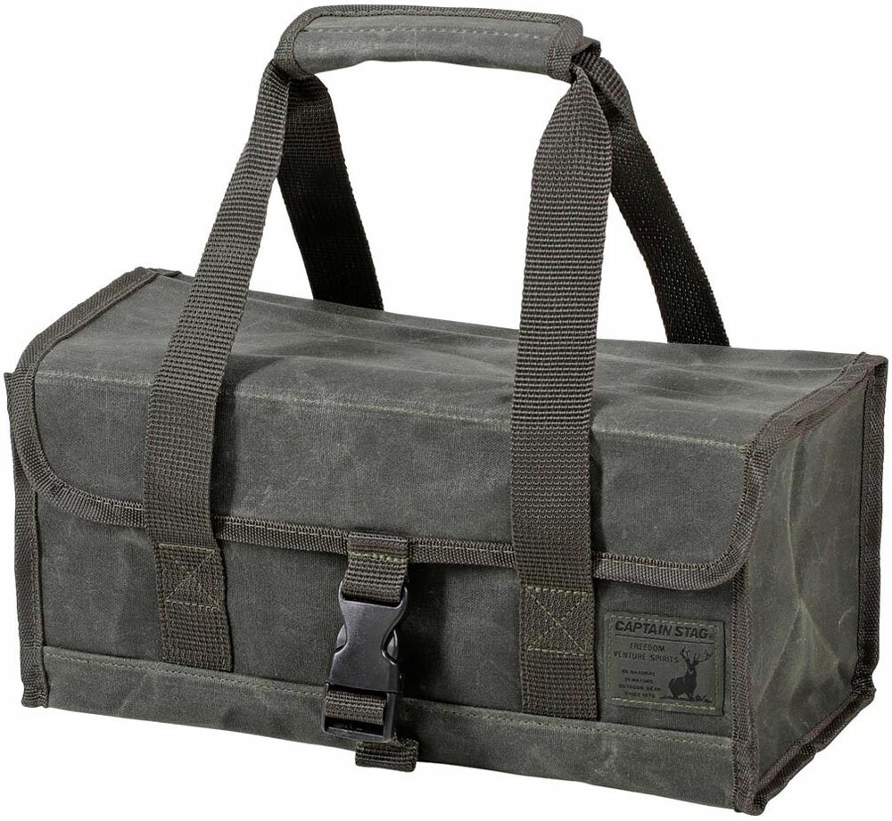 キャプテンスタッグ CAPTAIN STAG アウトドア 帆布 ツールバッグ S UL-2042 ツール メンテナンス フタ..