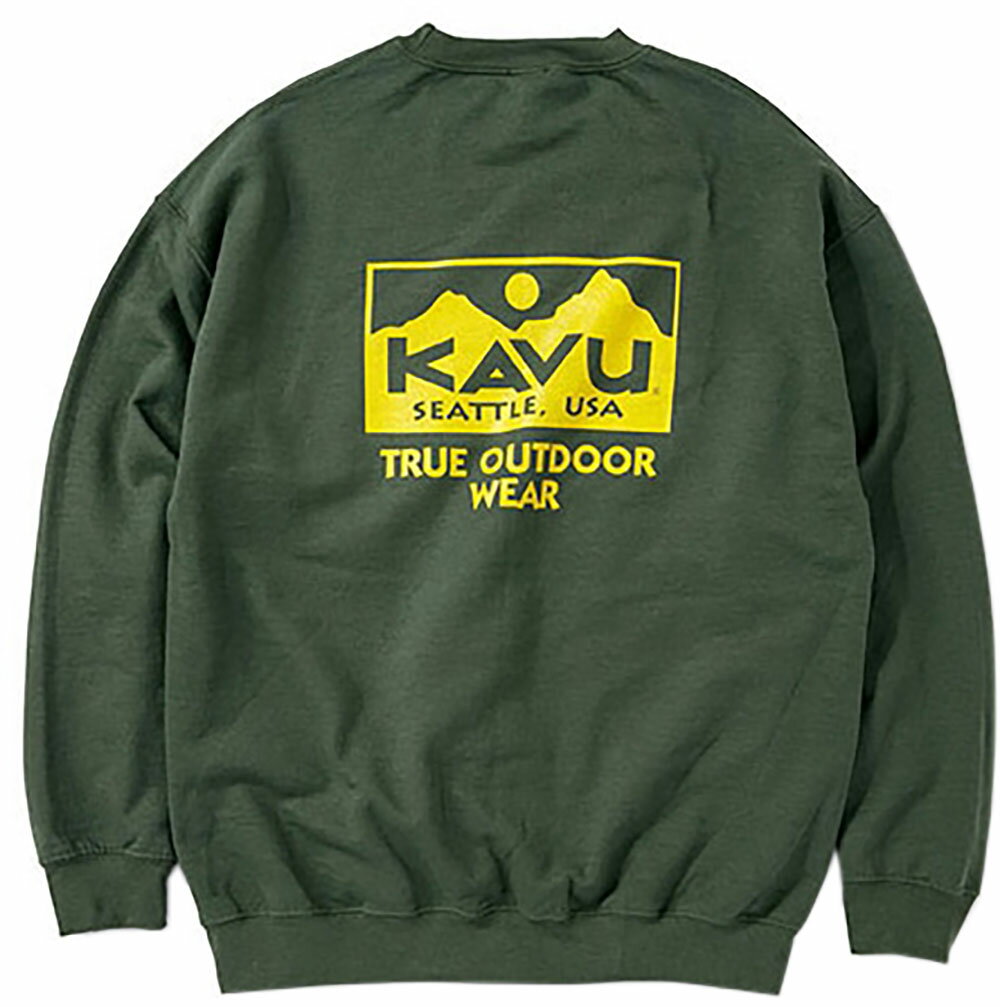 カブー　KAVU アウトドア カブー メンズ トゥルーロゴ スウェット トレーナー スウェットシャツ スウェット キャンプ ロゴ 19821729 048