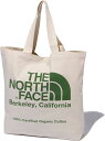 【4/1ワンダフルデー P最大25倍】 THE NORTH FACE ノースフェイス アウトドア オーガニックコットントート Organic Cotton Tote バッグ トートバッグ 通学 ロゴ入り 内側ポケット メンズ レディース キャンプ フェス NM82260 NG その1