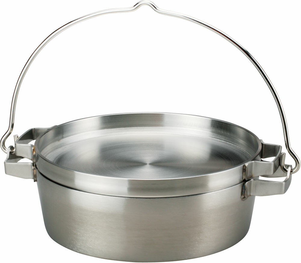 【25日限定 MAX3,000円OFFクーポン】 ソト SOTO アウトドア ステンレスダッチオープン10インチハーフ AT-910HF ダッチオーブン キャン...