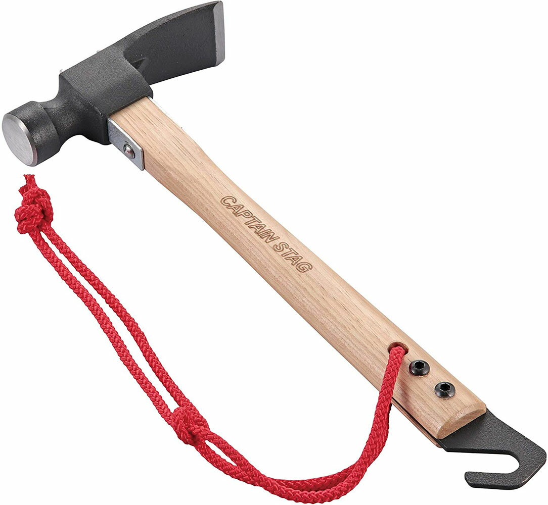 【25日限定 MAX3,000円OFFクーポン】 キャプテンスタッグ CAPTAIN STAG アウトドア 鍛造 ペグ抜きハンマー テント タープ キャンプ ハ...