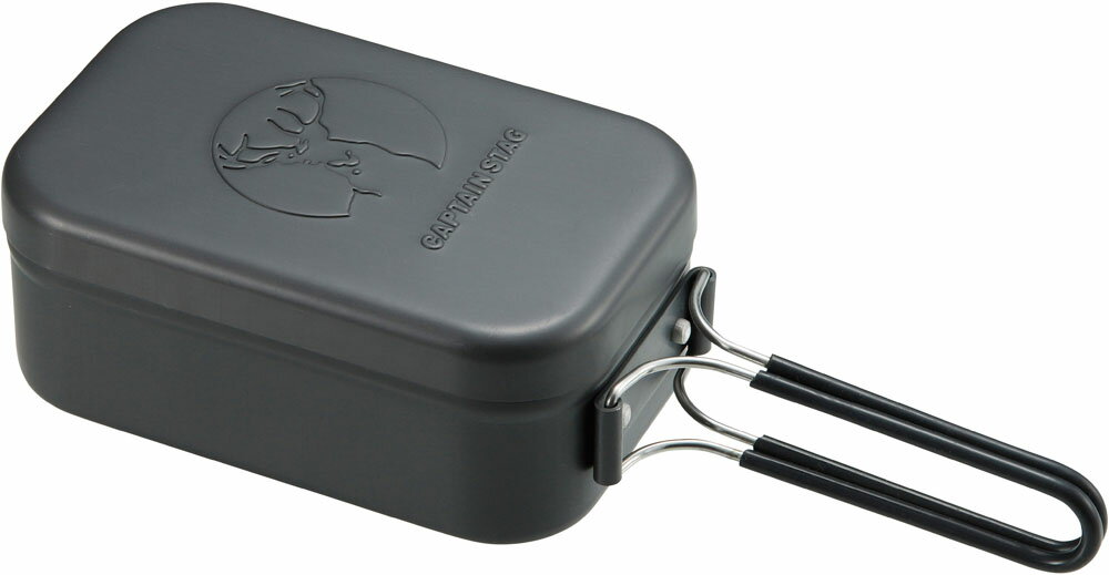 【25日限定 MAX3,000円OFFクーポン】 キャプテンスタッグ CAPTAIN STAG アウトドア キャプテンスタッグ アルミ角型メスティン ブラック ...