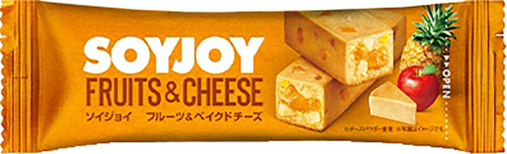 【10日から最後の全商品5％OFFクーポン配布！】 SOYJOY ソイジョイ フルーツ＆ベイクドチーズ 栄養補助 栄養調整 健康 バランス食品 タンパク質 低GI食品 小腹 コンパクト 菓子 大豆 食べ応えあり 朝食 プロテイン 12個セット 66291