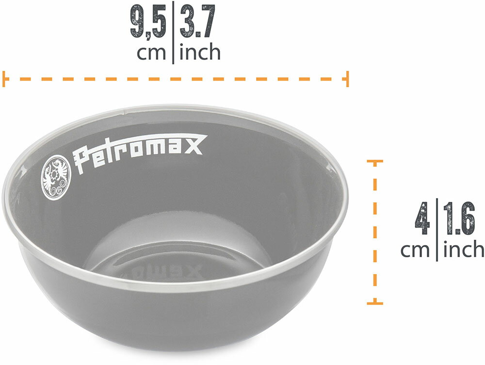 【25日限定 MAX3,000円OFFクーポン】 ペトロマックス Petromax アウトドア エナメルボウル 2ケ入 160ml ブラック 13892