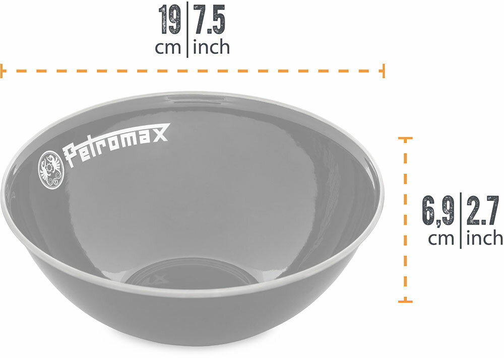 【25日限定 MAX3,000円OFFクーポン】 ペトロマックス Petromax アウトドア エナメルボウル 2ケ入 1000ml ブラック 13894