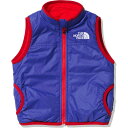 【スーパーセール期間中 MAX7%オフクーポン！】 THE　NORTH　FACE ノースフェイス アウトドア リバーシブルベスト ベビー B Reversible Cozy Vest ロゴ入り ジッパー ポケット NYB82245 LB