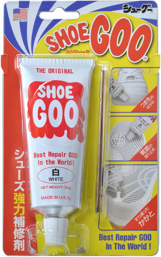 【5/18限り！最大500円OFFクーポン&P最大10倍】 shoeGOO シューグー アウトドア シューグー 白 擦り減..