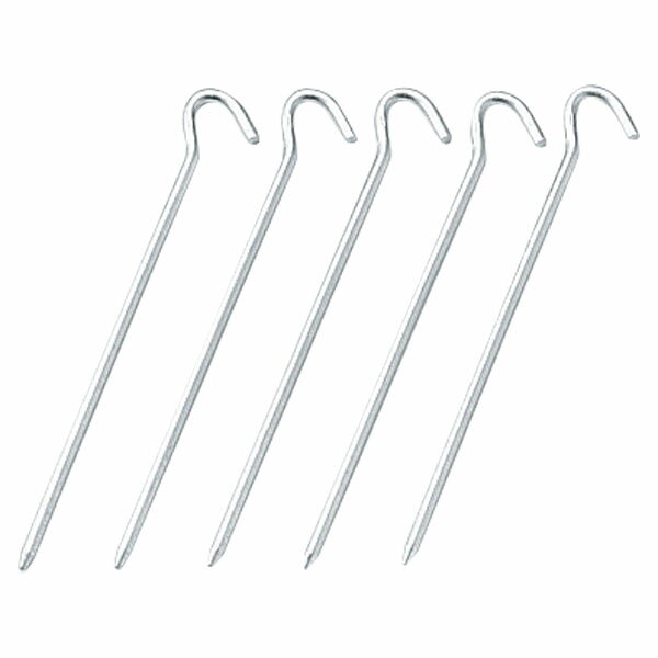 【25日限定 MAX3,000円OFFクーポン】 キャプテンスタッグ CAPTAIN STAG アウトドア 丸スチールペグ19cm5本組 M8396