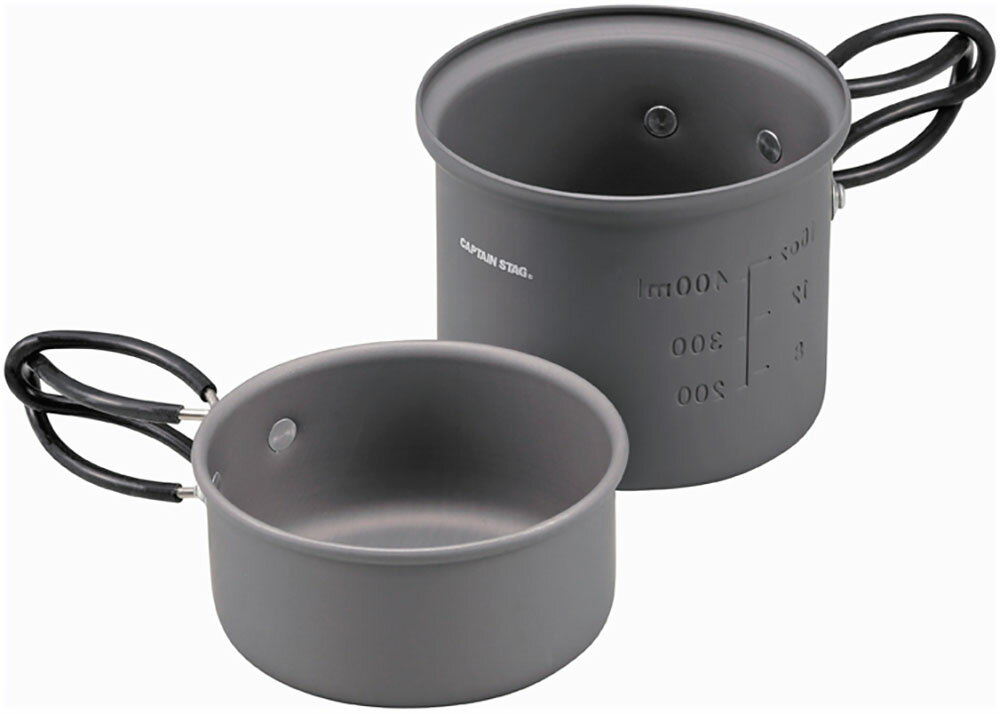 【25日限定 MAX3,000円OFFクーポン】 キャプテンスタッグ CAPTAIN STAG アウトドア トレッカーアルミソロクッカーセット S クッカー キ...