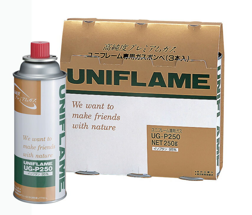 ユニフレーム UNIFLAME アウトドア プレミアムガス 3本 カセットボンベ カセットガス ガス ガス缶 キャンプ 650042