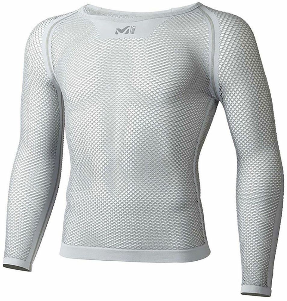 MILLET ミレーアウトドアドライナミックメッシュ3／4スリーブクルー　メンズ　DRYNAMIC　MESH　3／4　SLEEVE　CREW　アンダーウエア　七分丈　快適　冬山　登山　アクティビティ　沢登り　ドライ　MIV013562601