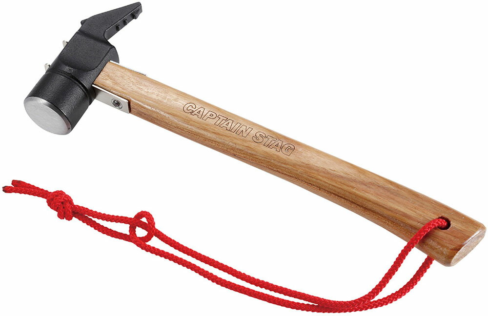 【25日限定 MAX3,000円OFFクーポン】 キャプテンスタッグ CAPTAIN STAG アウトドア ソリッドペグ抜きハンマー ペグハンマー ハンマー テ...