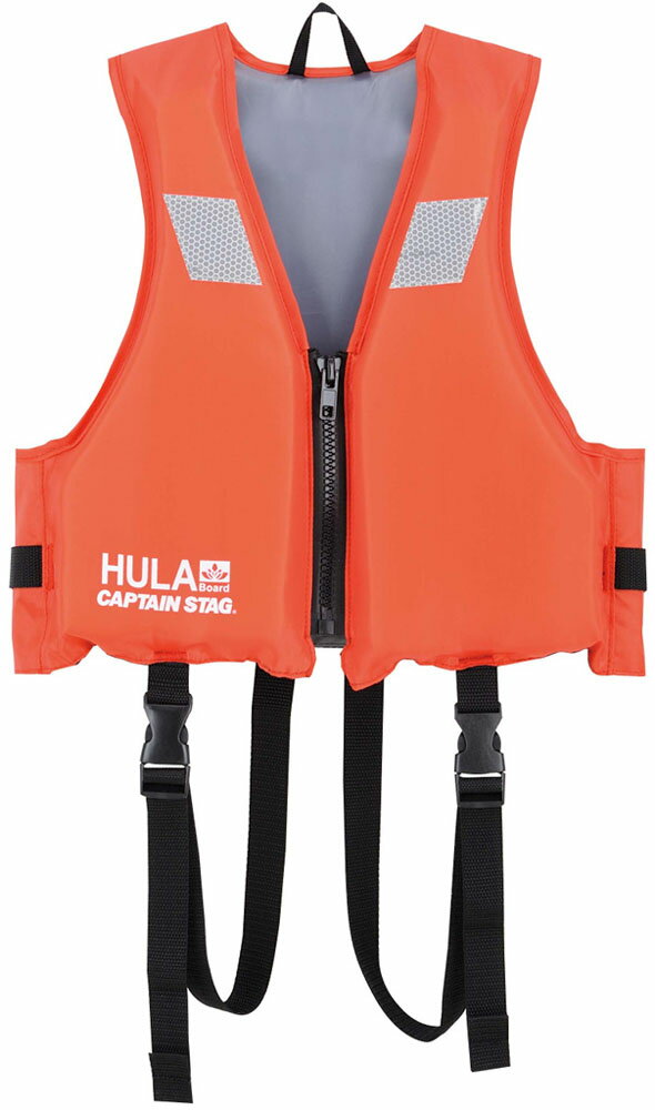 【25日限定 MAX3,000円OFFクーポン】 キャプテンスタッグ CAPTAIN STAG アウトドア HULAフローティングベスト子供用 RD レッド ラ...