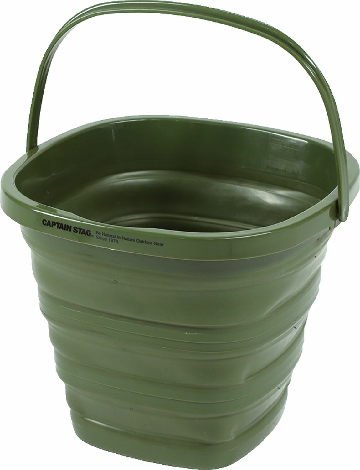 【11/1ワンダフルデー限定 P10倍】 キャプテンスタッグ CAPTAIN STAG アウトドア フォールディングソフトバケツ オリーブ UW1533